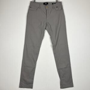 True Linkswear All Day Chino Pant Slim Tapered Men's 32/34 Gray